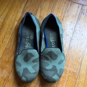 Rothy's Olive Camouflage Loafers